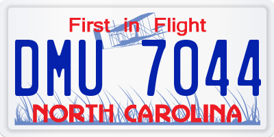 NC license plate DMU7044