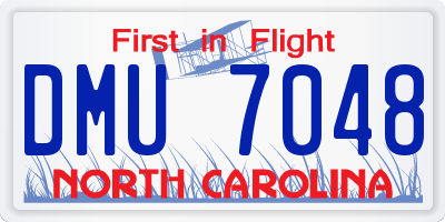 NC license plate DMU7048