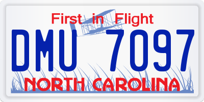 NC license plate DMU7097