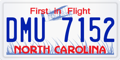 NC license plate DMU7152