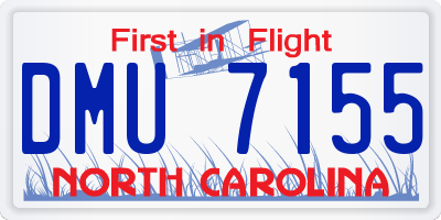 NC license plate DMU7155