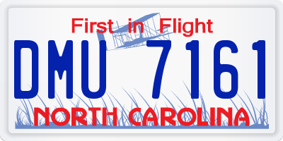 NC license plate DMU7161