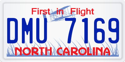 NC license plate DMU7169
