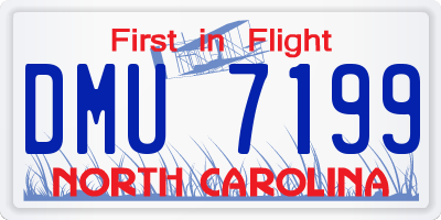 NC license plate DMU7199