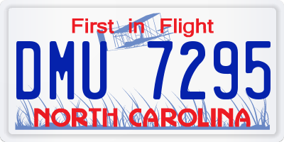 NC license plate DMU7295