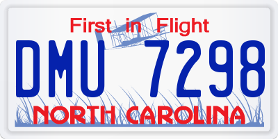 NC license plate DMU7298