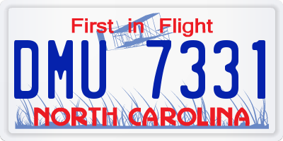 NC license plate DMU7331