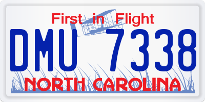 NC license plate DMU7338