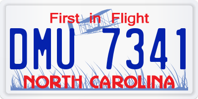 NC license plate DMU7341