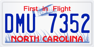 NC license plate DMU7352