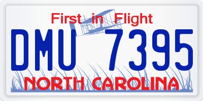 NC license plate DMU7395