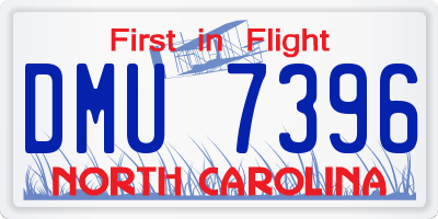 NC license plate DMU7396