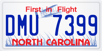 NC license plate DMU7399