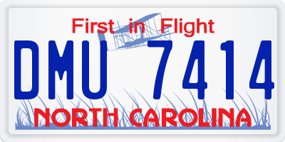 NC license plate DMU7414