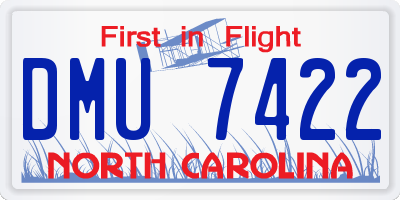 NC license plate DMU7422