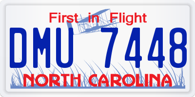 NC license plate DMU7448