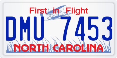 NC license plate DMU7453