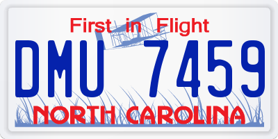 NC license plate DMU7459