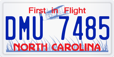 NC license plate DMU7485