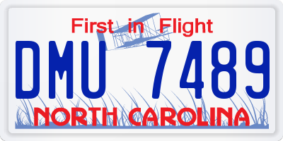 NC license plate DMU7489