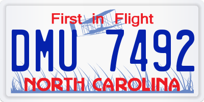 NC license plate DMU7492