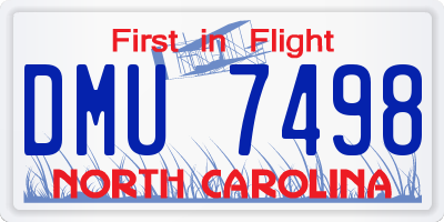 NC license plate DMU7498