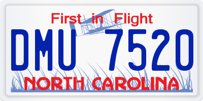 NC license plate DMU7520