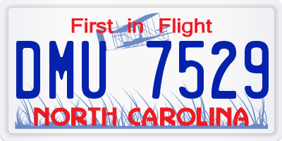 NC license plate DMU7529