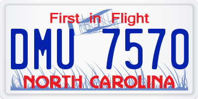 NC license plate DMU7570