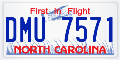 NC license plate DMU7571
