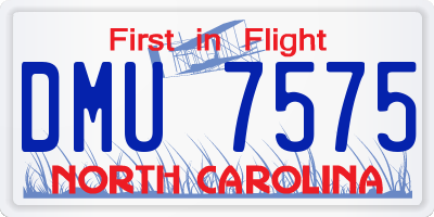 NC license plate DMU7575