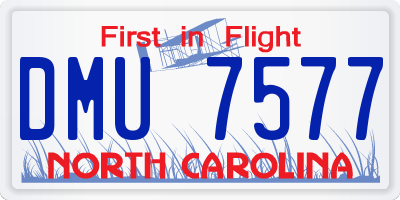 NC license plate DMU7577