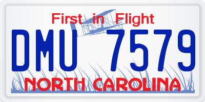 NC license plate DMU7579