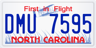 NC license plate DMU7595