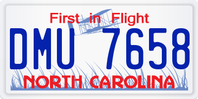 NC license plate DMU7658