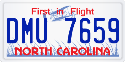 NC license plate DMU7659