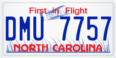 NC license plate DMU7757