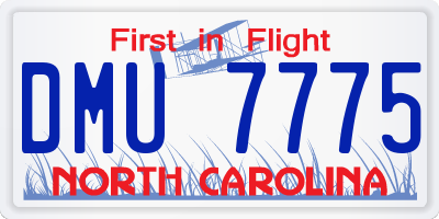 NC license plate DMU7775