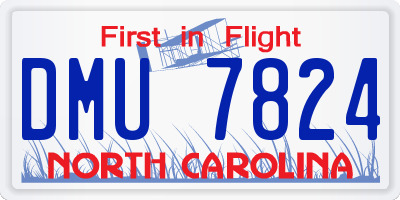 NC license plate DMU7824