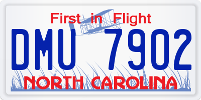 NC license plate DMU7902