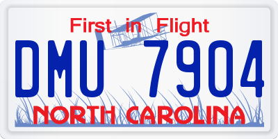 NC license plate DMU7904
