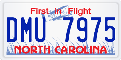 NC license plate DMU7975