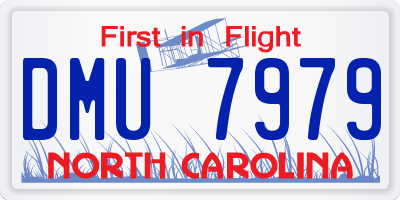 NC license plate DMU7979