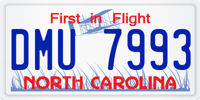 NC license plate DMU7993