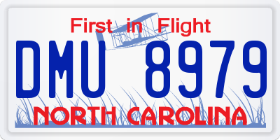 NC license plate DMU8979