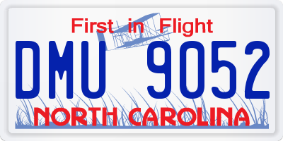 NC license plate DMU9052