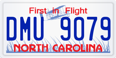 NC license plate DMU9079
