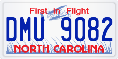 NC license plate DMU9082