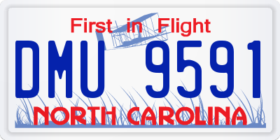NC license plate DMU9591