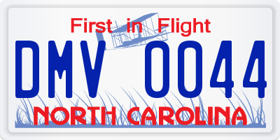 NC license plate DMV0044
